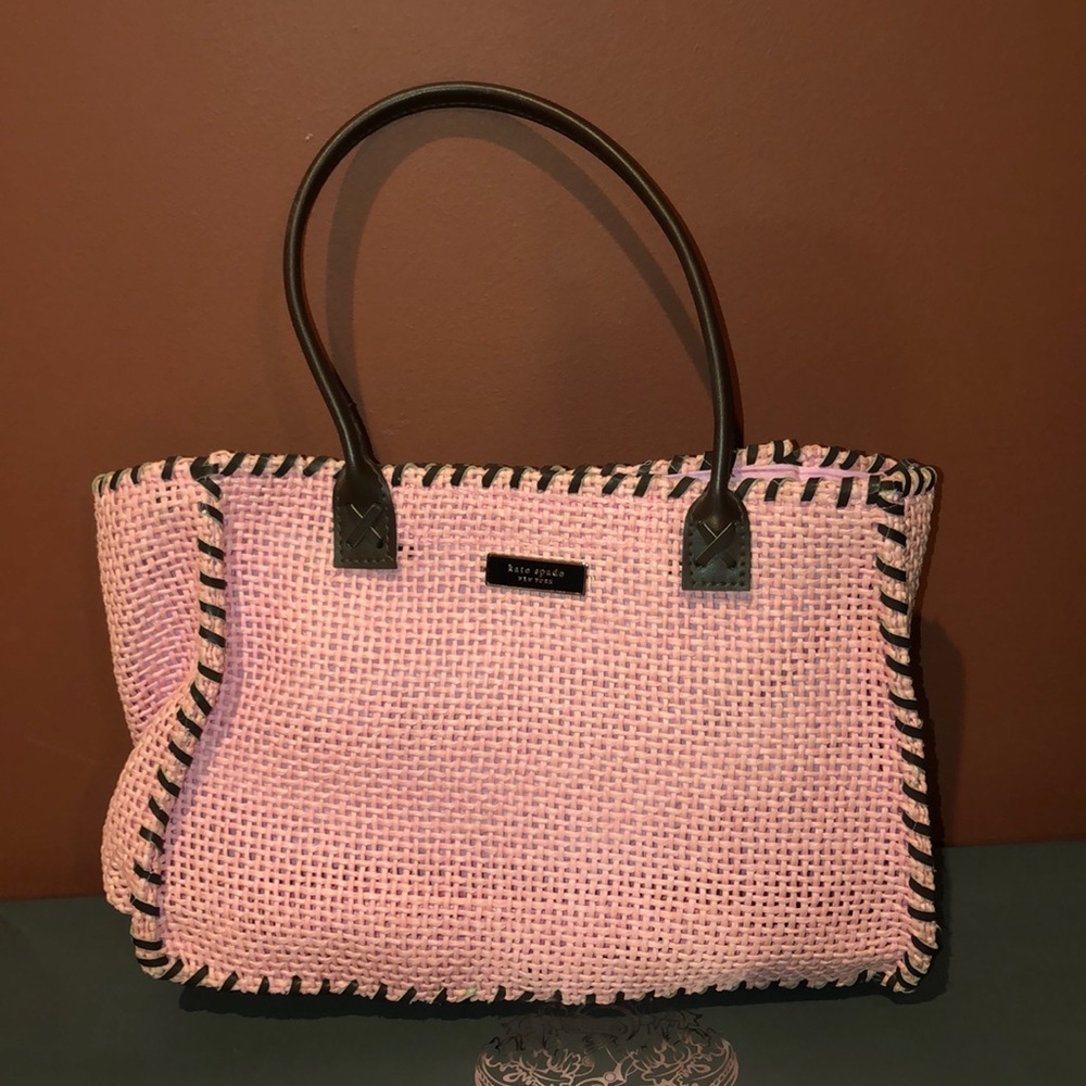Kate Spade Pink Woven Purse